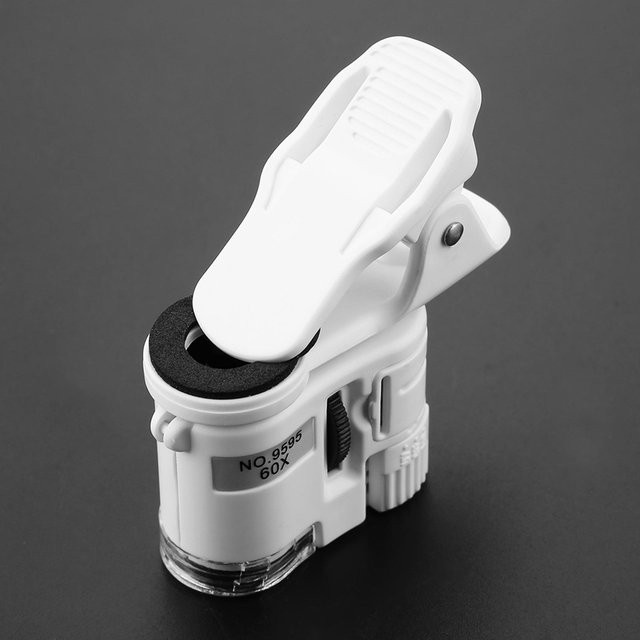 Kkmoon Lupe, LED, UV-Licht, Mini Handy-Clip, White - Bild 1