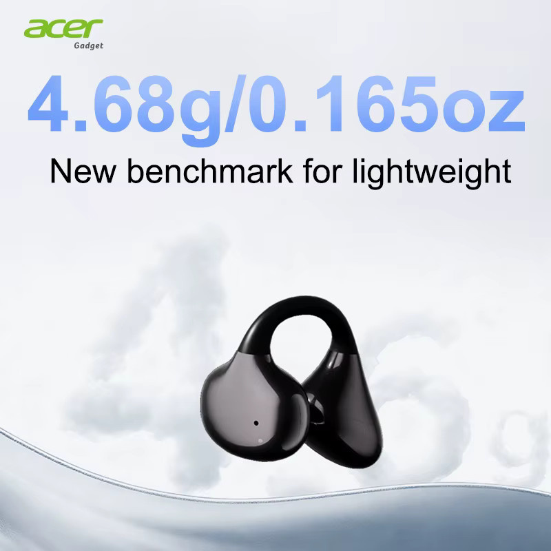 Acer Ohr629 Clip-On Bluetooth-Kopfhörer mit Geräuschunterdrückung und HiFi-Stereo in Schwarz - Bild 4