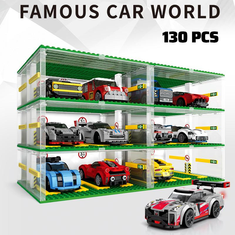 SEMBO BLOCK Sportwagen Garage Bausteine 6–12 Jahre - Bild 3