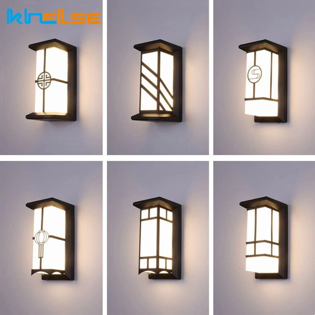 Khelse LED Außenwandleuchte IP65 Wasserdicht aus Aluminium und Kunststoff, 18W Up-Down Beleuchtung für Garten und Veranda, Warmweiß, Rechteckig, Schwarz oder Weiß, B/T/H: 26,0 x 12,5 x 12,5 cm - Bild 1