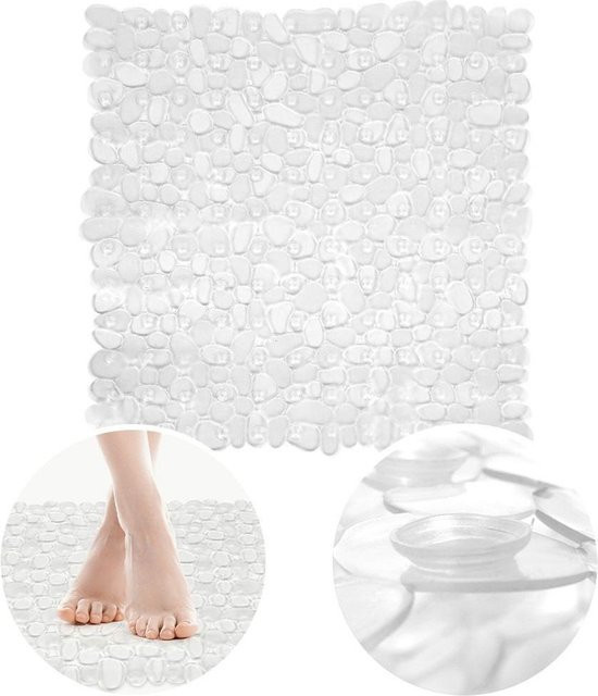 Rutschfeste Duschmatte von SuperMerchantEU, transparent, B/T: 52 x 52 cm - Bild 1