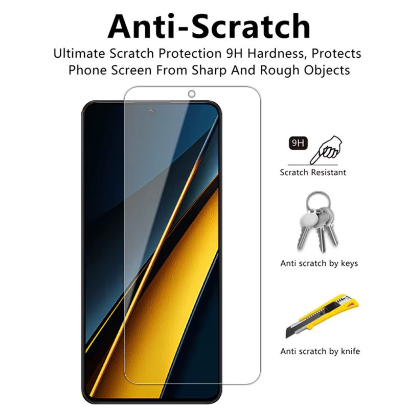 4er-Pack gehärtetes Vollbildschutzglas in Transparent für Xiaomi 15 14 14T 13 13T 12T 12 11 Lite Poco F3 F4 F5 F6 X6 M6 Pro - Bild 4