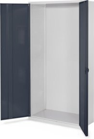 Kappes Systemschrank Leergehäuse Serie 500 mit Vollblechtüren in Grau, H x B x T: 195 x 100 x 50 cm - Bild 1