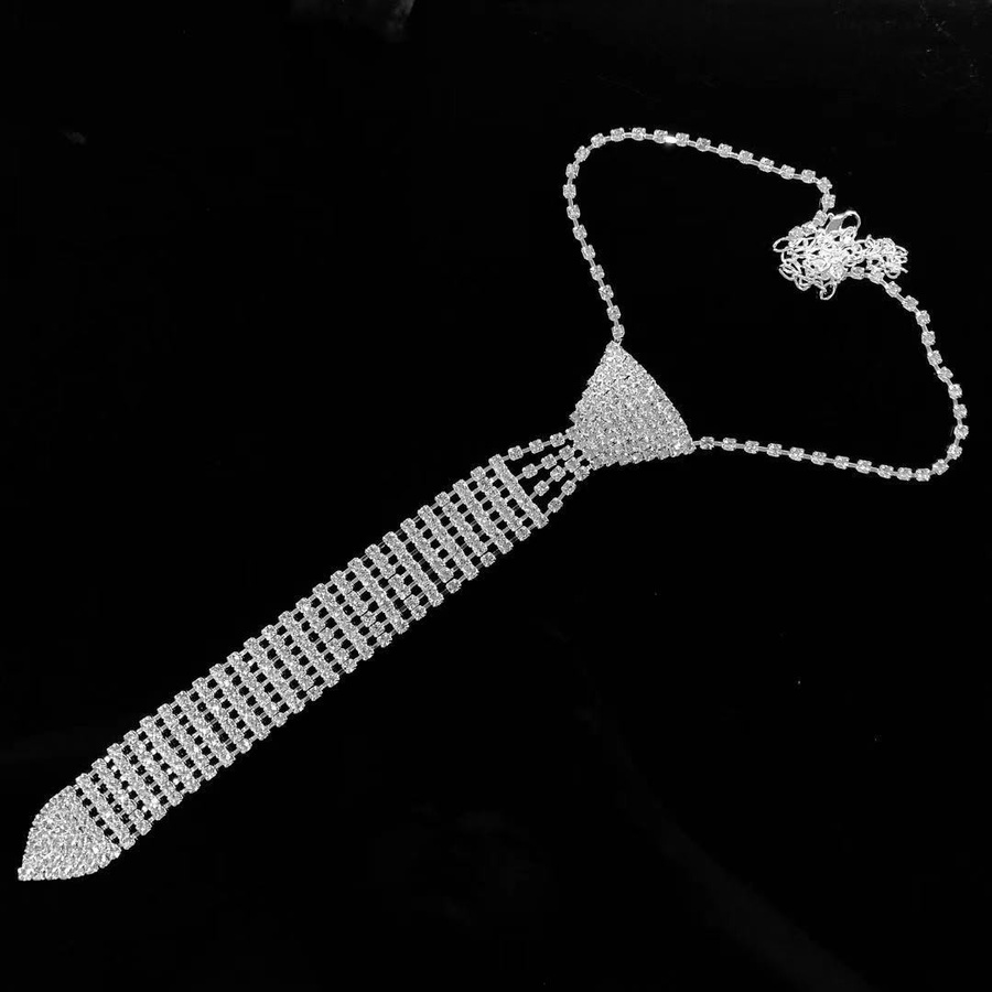 Halskette Perlenkette, Silber, Perle, Zirkonia, Kristall, Damen - Bild 2