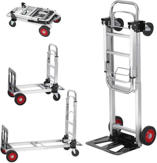 Buying Solutions MB 2 in 1 Aluminium Sackkarre und Plattformwagen in Silber mit 181 kg Tragfähigkeit - Bild 1