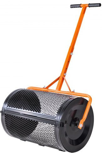 VEVOR Saatgutstreuer und Kompoststreuer aus Stahl in Orange mit T-Griff, Breite: 67 cm - Bild 1
