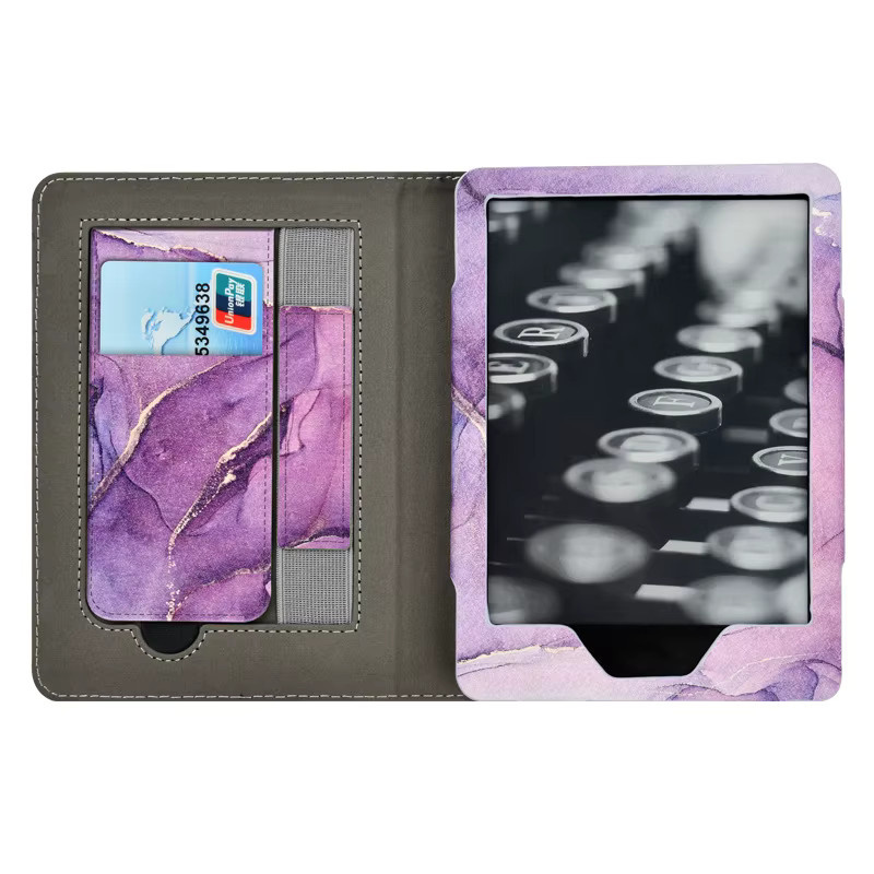 ZNOVAY Smart Cover für Kindle Paperwhite 2024 (12. Gen) Colorsoft 7 Zoll eReader Hülle mit Magnetfunktion in Purple - Bild 3