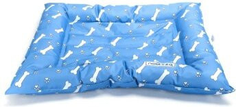 nobleza Kühlbett für Hunde mit Pfoten-Print in Blau - Bild 1