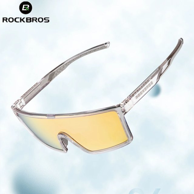 ROCKBROS Sportsonnenbrille, Vollrand, Purple, Plastic, Wrap - Bild 1