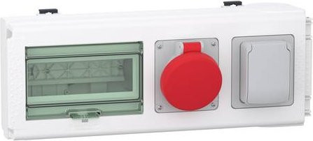 Schneider Electric KNB32CP15F KN Abgangsadapter 32A in Weiß für 8 TE plus 1 NF Steckdose und 1 CEE 5p 16A Kleinverteilerzubehör - Bild 1