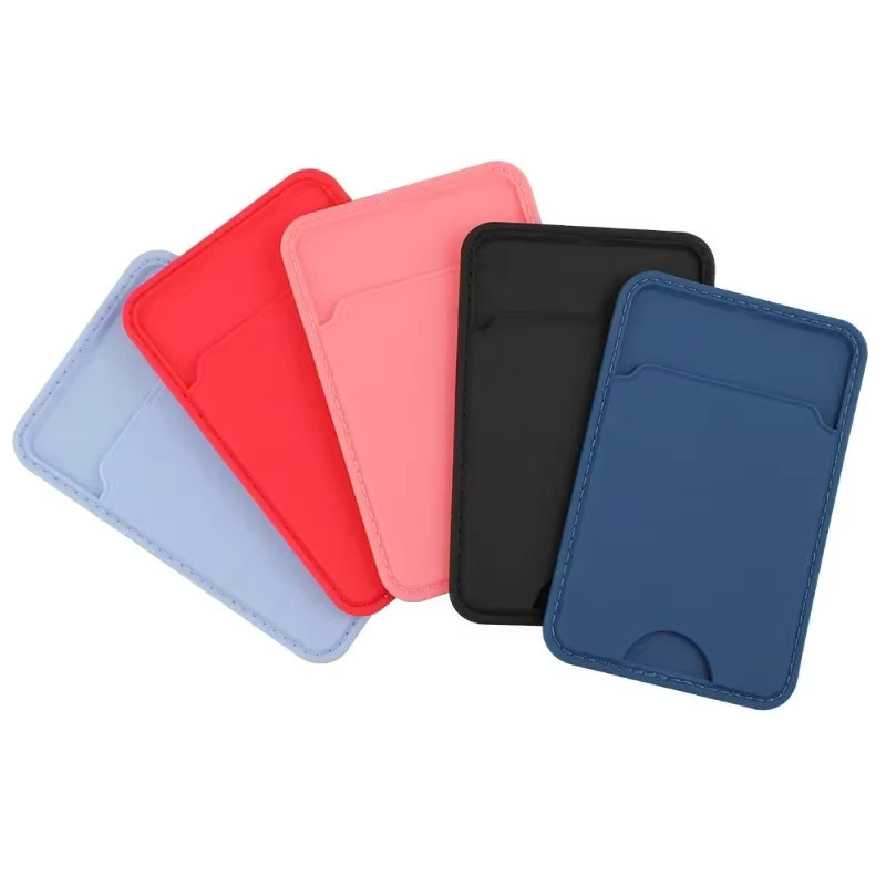 Selbstklebende Handy-Brieftaschenhülle aus Kunststoff für Ausweise und Kreditkarten, Multicolour, eTya - Bild 2