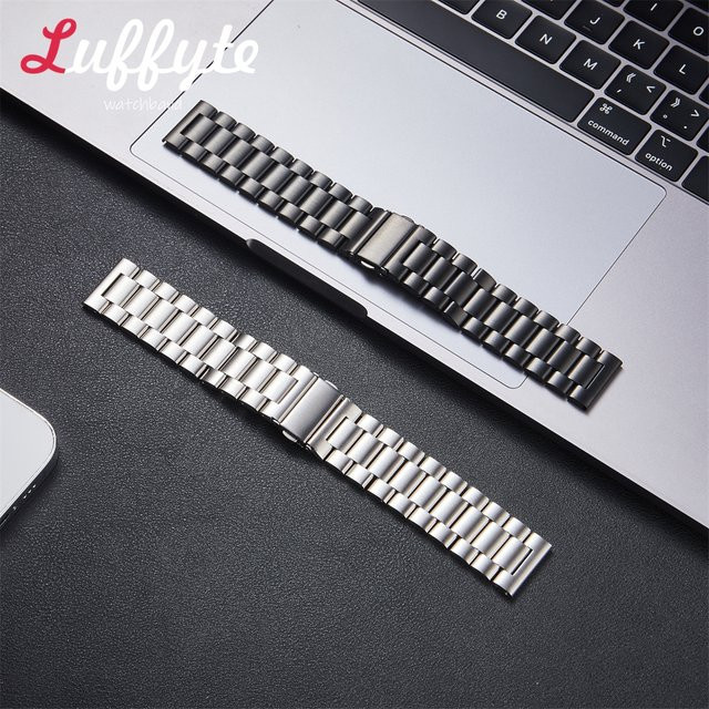 luffyte Uhrenarmband Edelstahl, Silber, Unisex - Bild 1