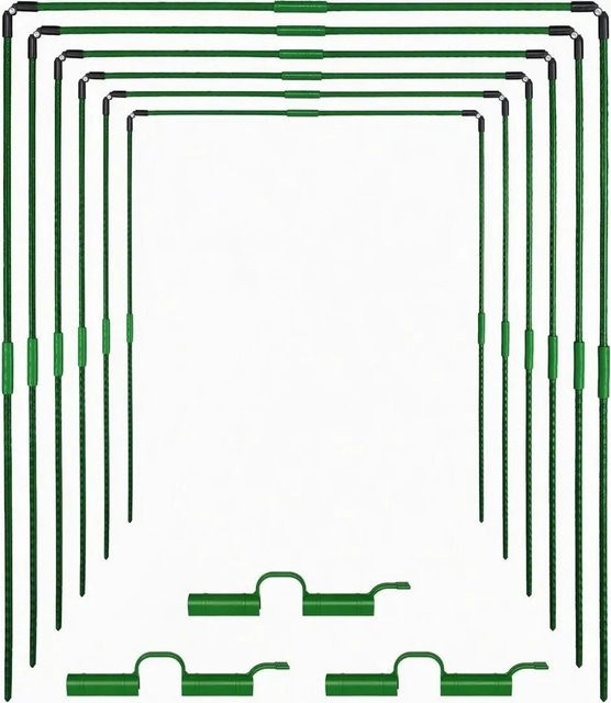 TTL GARDEN Pflanztunnel Vario 80 Bogen 6er Set in Grün mit 30 Clips für Beet und Gewächshaus, B/H: 80 x 100 cm - Bild 1