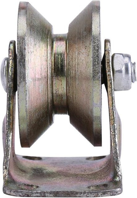 2 Stück mfySpace Schiebetorrollen aus Edelstahl in Silber für V-Typ Rad Schienenführung W-Halter - Bild 1