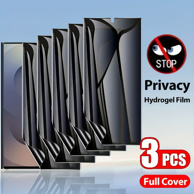 3er-Pack Privatsphäre Hydrogel-Displayschutz für Vivo Y04 Y04s Y19 Y19e Y19s Y21d Y29s Y29t Y31 Y37c Y37T Y50m Y50i Pro 5G - Bild 1