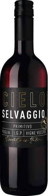 Cielo Selvaggio Primitivo Rotwein, Puglia, 2023, halbtrocken, 0,75 l - Bild 1