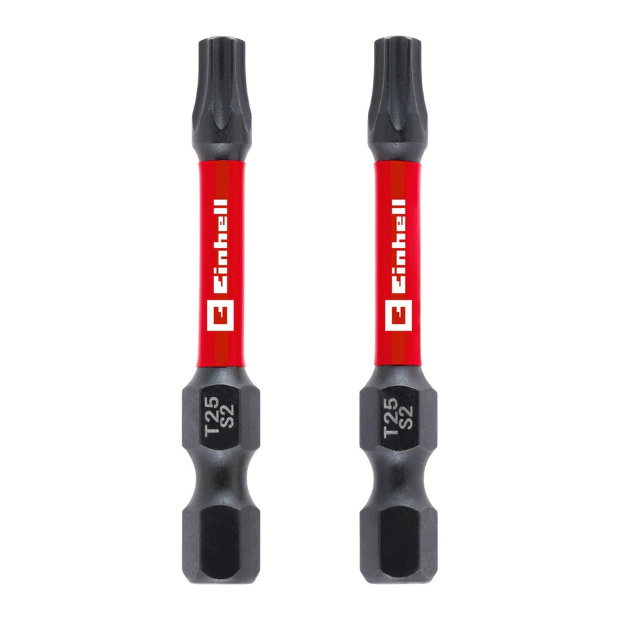 Einhell Impact Bit-Set 2-teilig T25 in Rot aus Stahl, Länge: 50 mm - Bild 2