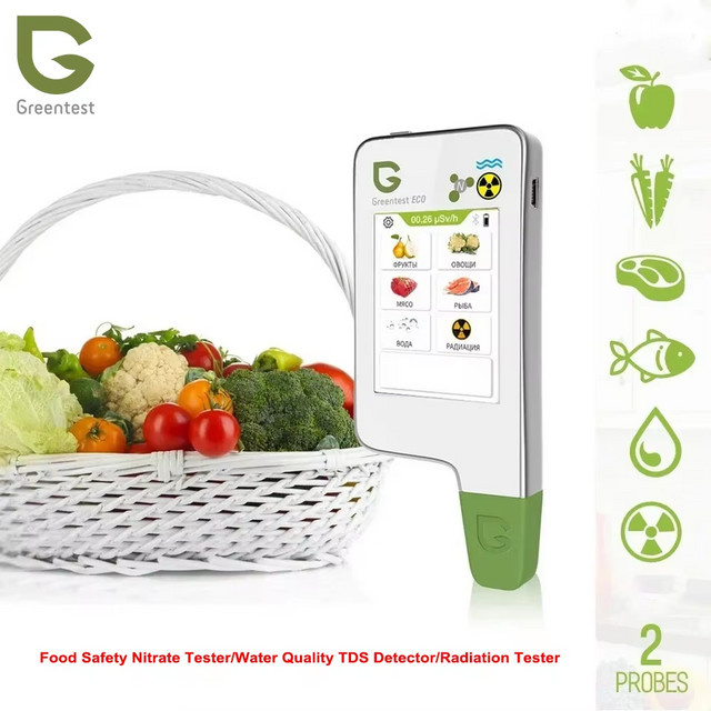 Greentest ECO 6-Strahlungs-Wasserqualität TDS-Detektor und Nitrattester in Weiß - Bild 1