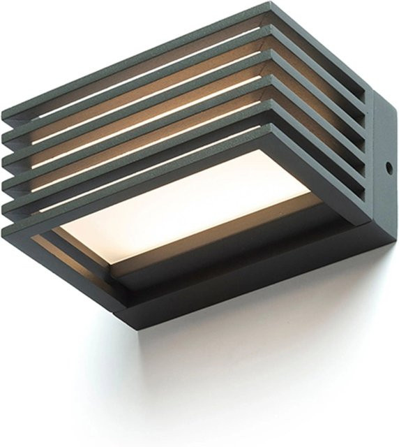 Rendl Aussenleuchte Claire 14 LED Wandleuchte in Anthrazitgrau mit milchfarbenem Acryl, 6 W, IP54 - Bild 1