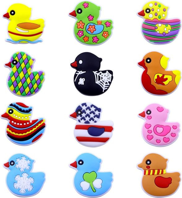Happye&TiTi Schuh Charms, Cartoon Tier Ente, PVC - Bild 1