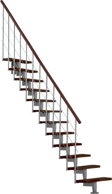 Minka Raumspartreppe Style in Walnuss-Grau für eine Geschosshöhe bis 304 cm - Bild 1