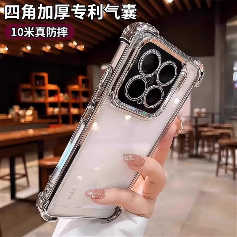 Stoßfeste Silikonhülle für Xiaomi 17T Pro und Mi 15T 5G mit Kameraschutz, transparent - Bild 5