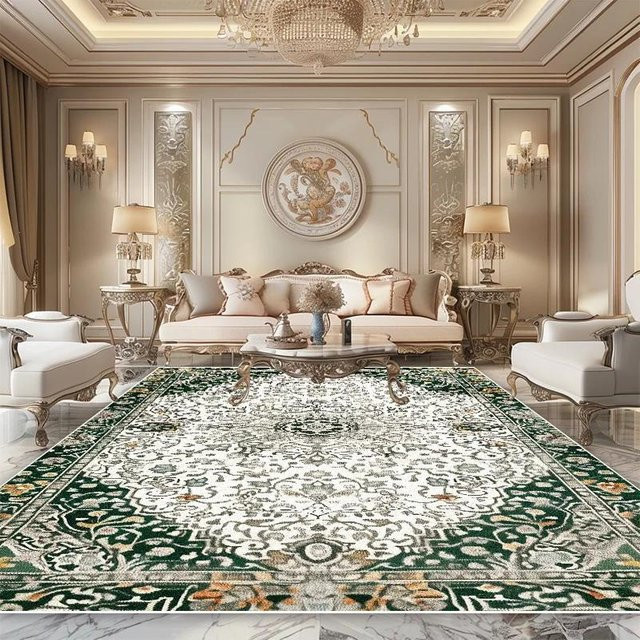 Karpetti Persischer Luxusteppich mit floralem Design, maschinengefertigt, rutschfest und waschbar, Mehrfarbig, B: 180 cm, L: 280 cm - Bild 1