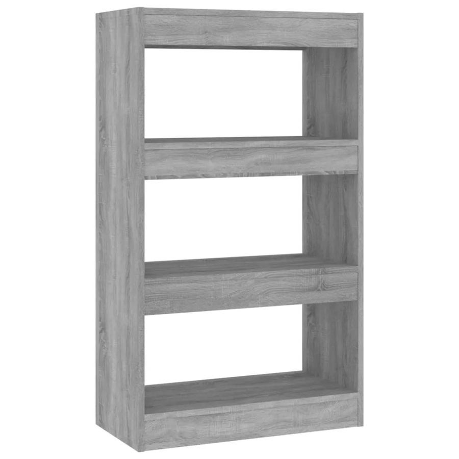 vidaXL Bücherregal und Raumteiler in Grau Sonoma, B/T/H: 60 x 30 x 103 cm - Bild 2