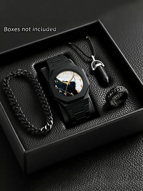 CMK Digitaluhr, Quarz, Kunststoffarmband, Schwarz, Herren - Bild 1