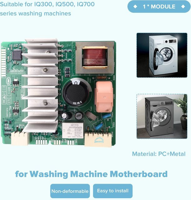 Siemens Inverter-Modul für Waschmaschinen-Motherboards passend für IQ300 IQ500 IQ700 in Multicolor - Bild 1