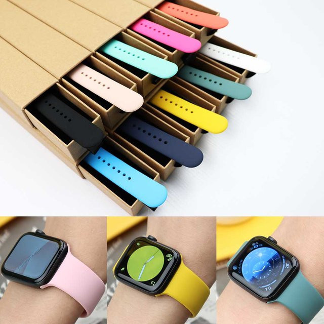 Uhrenarmband Silikon, Weiß, Unisex - Bild 1