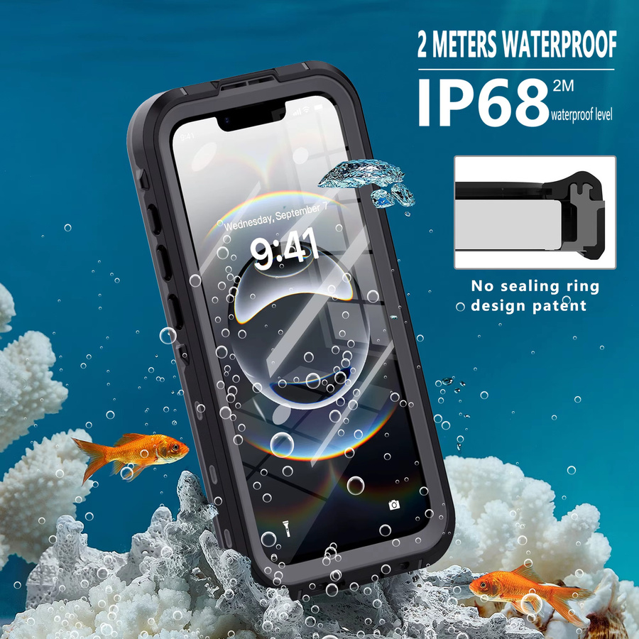 DOT+ Handyhülle für iPhone 16E, transparente wasserdichte Vollabdeckung mit 360-Grad-Fallschutz und Magnetfunktion - Bild 6