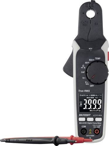 Voltcraft VC513 Digitale Stromzange 80A CAT III 600V in Schwarz - Bild 1