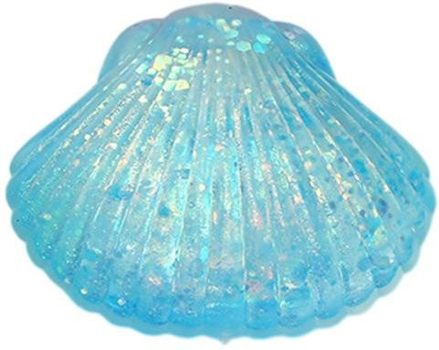 Zoeneed Mini Glitzer Muschel Quetschspielzeug, Stressball, blau - Bild 1
