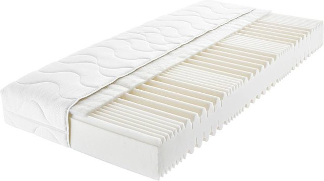 Komfortschaummatratze Pearl von poco in Weiß mit abnehmbarem Bezug, B/L: 90 x 200 cm - Bild 1