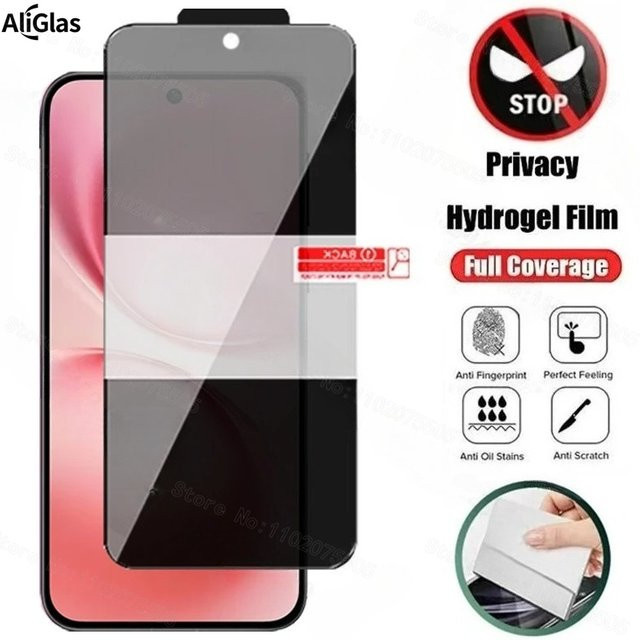 Privatsphäre Hydrogel Schutzfilm für vivo X200 X300 Ultra Pro Mini und weitere Modelle, transparent - Bild 1
