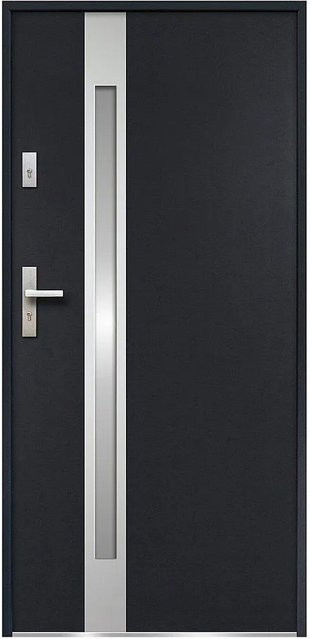 Haustür Braga von Vente-unique in Anthrazitgrau, Breite: 95 cm - Bild 1