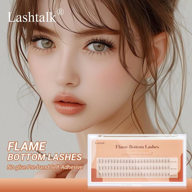 Lashtalk DIY-Wimpernboden-Unterwimpern Flammenstil, 72 Cluster, Unisex - Bild 1