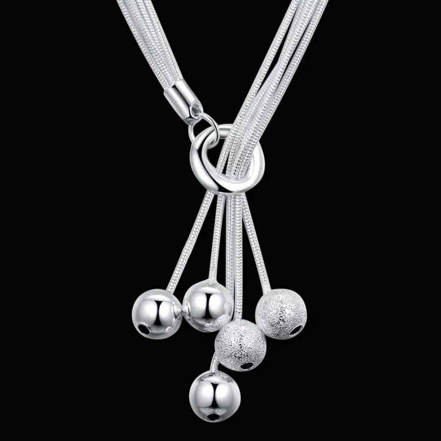 SAY Halskette mit Anhänger, 925 Silber, Schlangenkette, Unisex - Bild 3