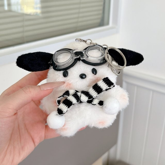Sanrio Plüsch Schutzhülle für Apple AirPods 1 2 3 4 Pro 2 Pro 3 in Weiß - Bild 1