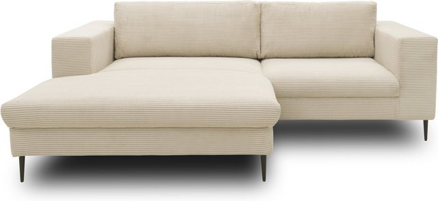 DOMO Ecksofa Modica mit Longchair in Beige mit Schlaffunktion und Armlehnen, B/T/H: 173 x 244 cm - Bild 1