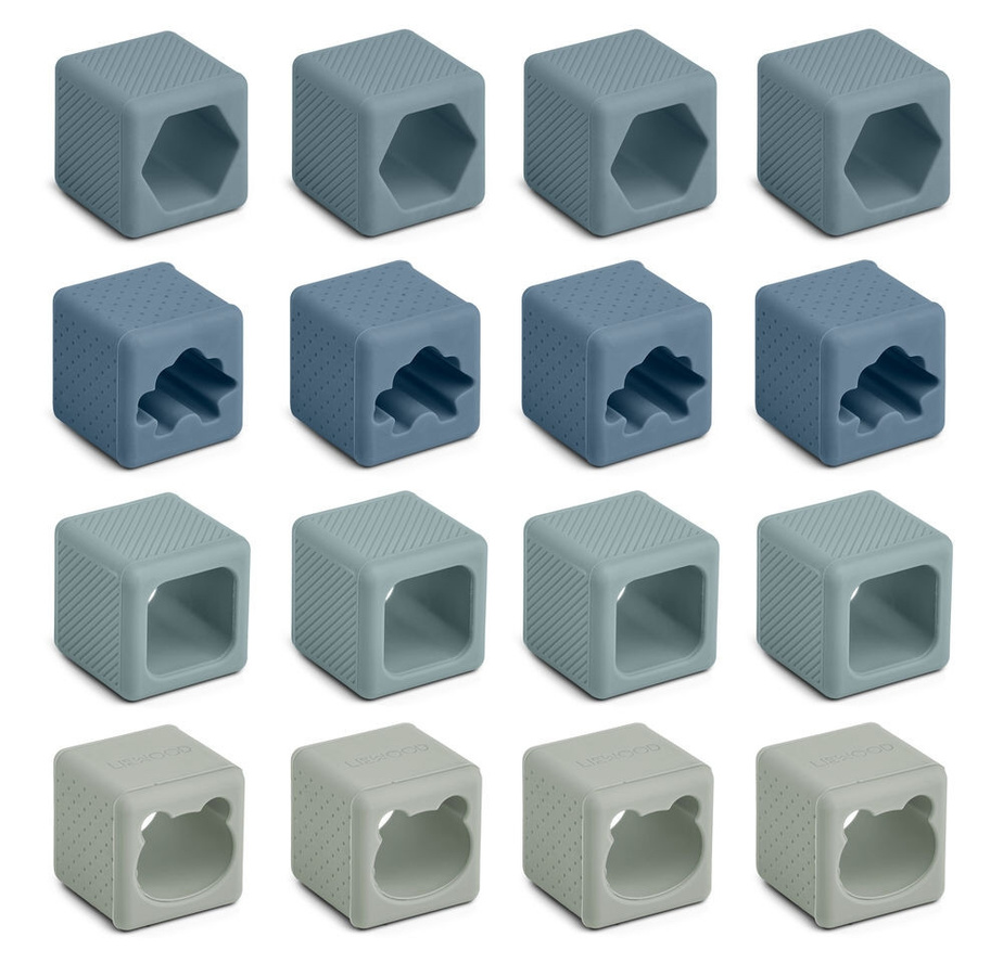 Liewood Loren Stapelblöcke, 16-teiliges Set, Blue multi mix - Bild 3