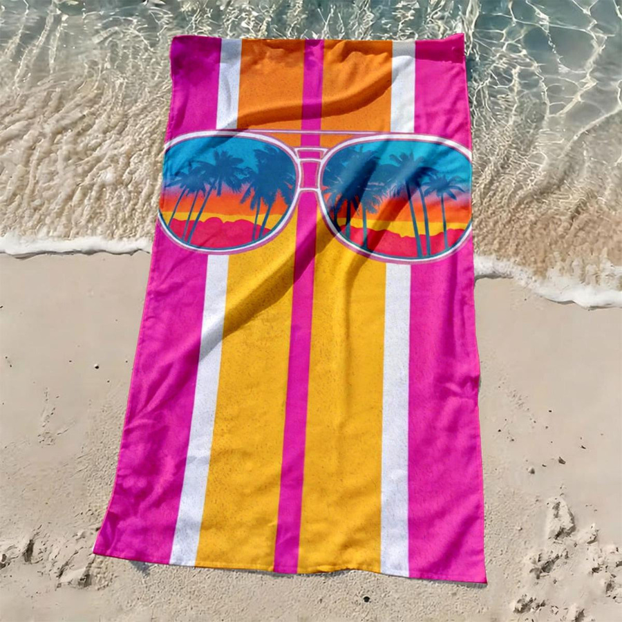 Luxuriöses Strandtuch von Ka Chen Muxi aus Mikrofaser in Multicolor, Breite: 30 cm, Höhe: 60 cm - Bild 2