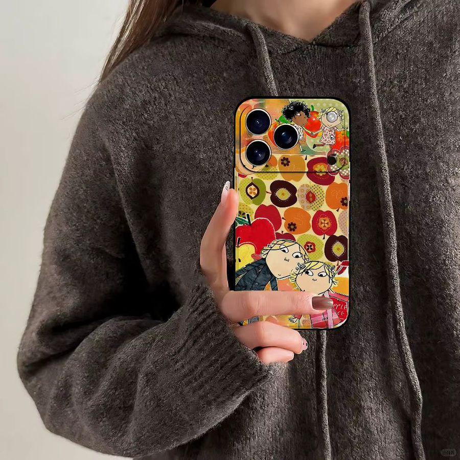 Mesuca Charlie und Lola Retro Handyhülle für iPhone 17 16 15 14 13 12 11 Pro Max Plus in Multicolour - Bild 4