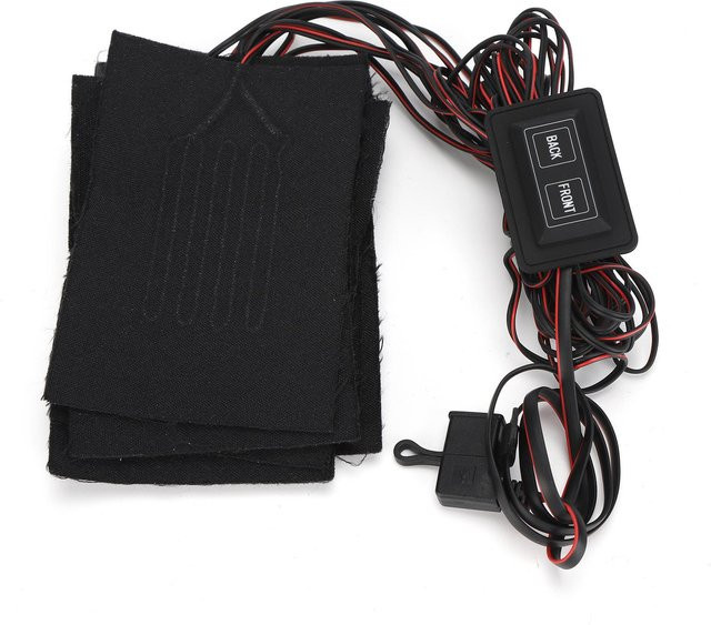 GoolRC Elektrisches Stoffheizkissen aus Kohlefaser 9-in-1 Heizfolie für Jacke und Weste, Schwarz - Bild 1