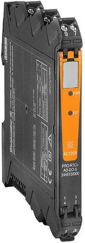 Weidmüller ACT20P-PRO-RTCI-AO-DO-S Temperaturmessumformer Schwarz 2448100000 - Bild 1