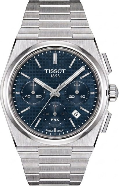 Tissot Herrenuhr PRX, Automatik, Edelstahl, Blau, 42 mm, 10 ATM - Bild 1