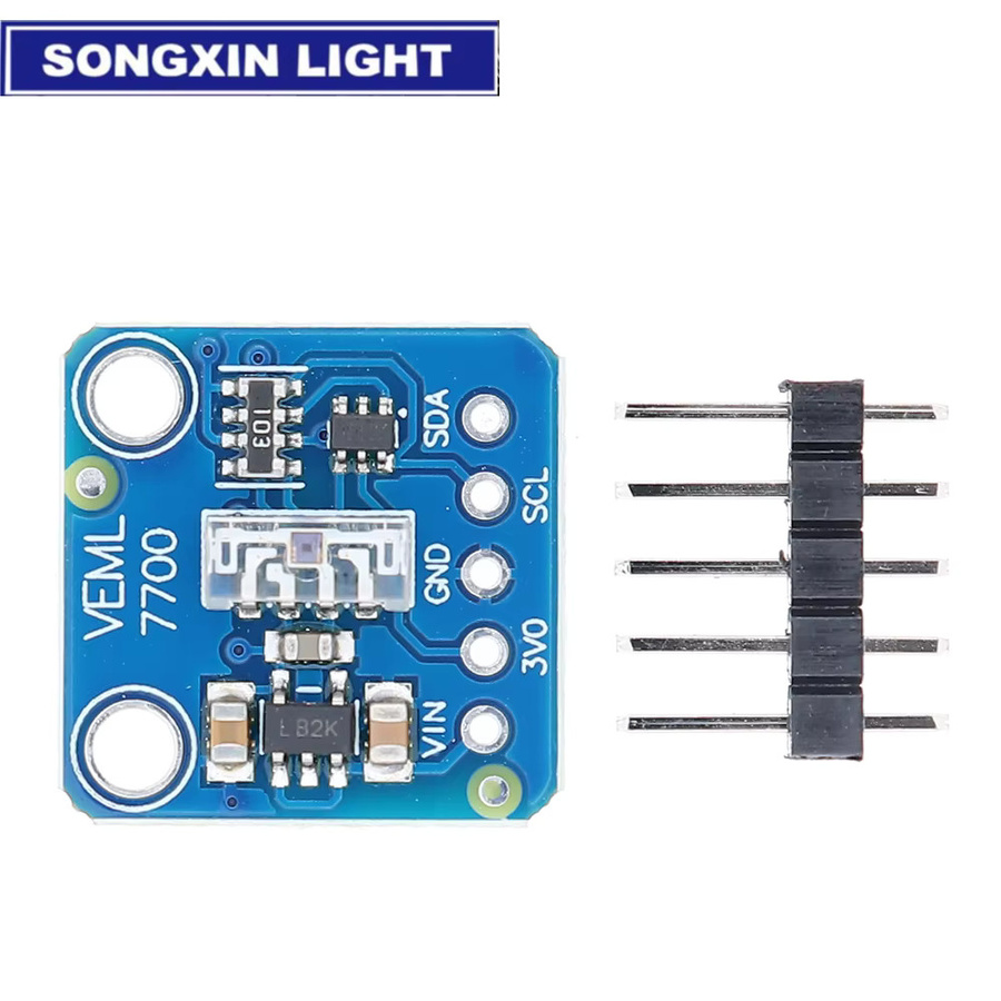 VEML7700 LED-Lichtsensor Modul für Raspberry Pi Zubehör zur Messung der Umgebungshelligkeit, 3,3V 5V I2C IIC, Blau - Bild 2