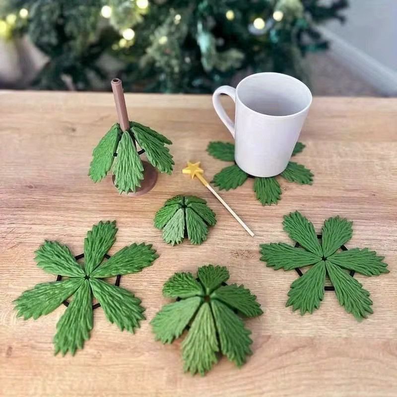 Cocoasters Untersetzer-Set für Weihnachten in Grün - Bild 3