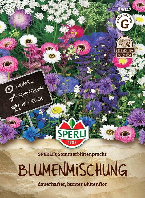 SPERLI Blumensamen Sommerblütenpracht bunt in Pink, Blau und Violett - Bild 1